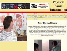 Tablet Screenshot of physicalexam.info